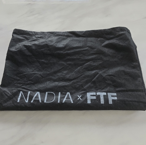 Nadia x FTF Mid Thigh Boots Women Sz 9W Black Ophelia Suede Back Laces New - Picture 13 of 14